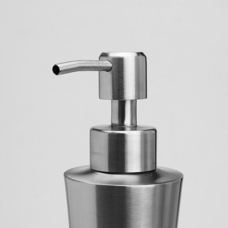 The Brushed Nickle 304 Stainless Steel Hand Pump Soap Dispenser, Pump Hand Lotion Dispenser for Bathroom, Bedroom and Kitc