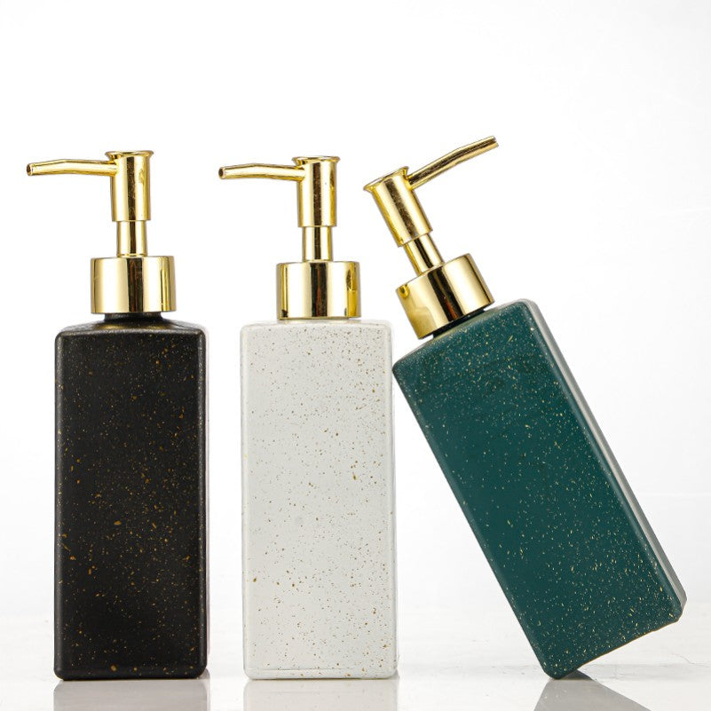 European Square Shaped Hotel Soap Shampoo Shower Gel Hand Sanitizer Bottle Set Empty Pressed Laundry Detergent Pump Sprayer Seal