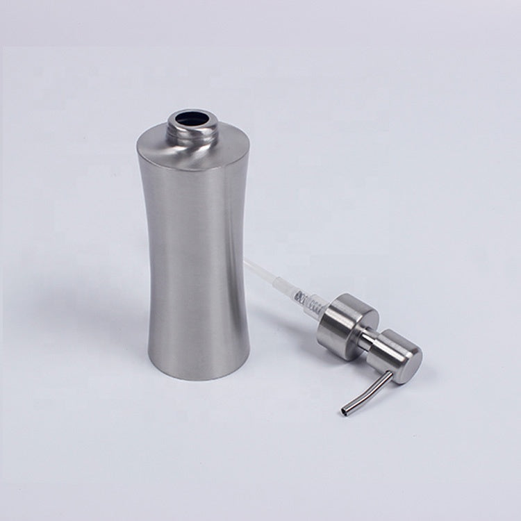 The Brushed Nickle 304 Stainless Steel Hand Pump Soap Dispenser, Pump Hand Lotion Dispenser for Bathroom, Bedroom and Kitc