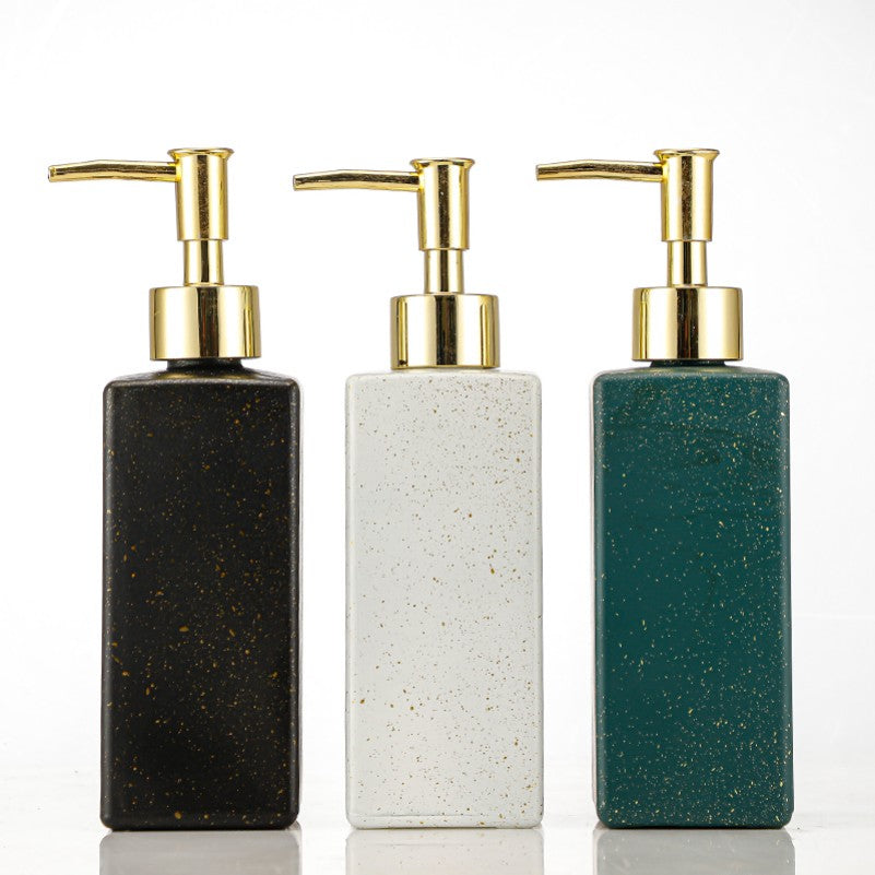 European Square Shaped Hotel Soap Shampoo Shower Gel Hand Sanitizer Bottle Set Empty Pressed Laundry Detergent Pump Sprayer Seal