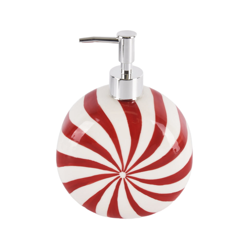 Skymoving Christmas Lotion Dispenser Ceramic Soap Dispenser Candy Lotion Dispenser for Bathroom and Home